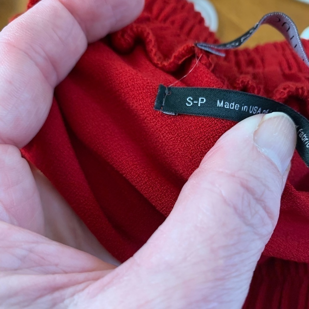 Urban Outfitters Red Strapless Jumpsuit - Picture 4 of 7